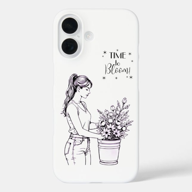 Time to Bloom Phone Case (Back)