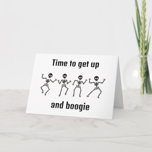 TIME TO BOOGIE FOR YOUR  **NEW JOB** CARD (Front)