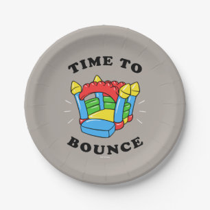 Time To Bounce Paper Plate