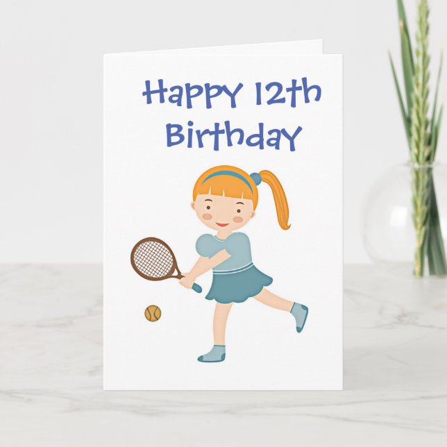 TIME TO CELEBRATE "12th" BIRTHDAY Card (Front)