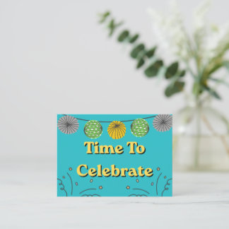 Time to celebrate any Occasion Card