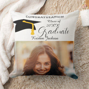 Time to Celebrate Graduation Photo Cushion