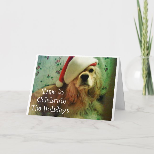 TIME TO "CELEBRATE" THE HOLIDAYS ***TOGETHER*** HOLIDAY CARD (Front)