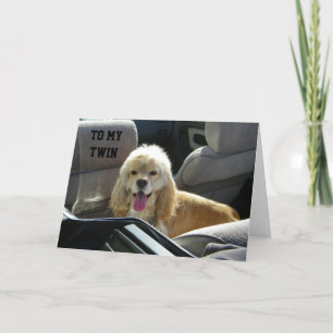 TIME TO CELEBRATE WITH MY TWIN-BIRTHDAY CARD