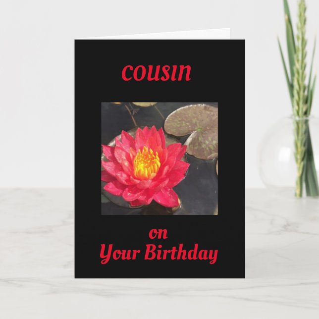 TIME TO CELEBRATE YOU **COUSIN** CARD (Front)