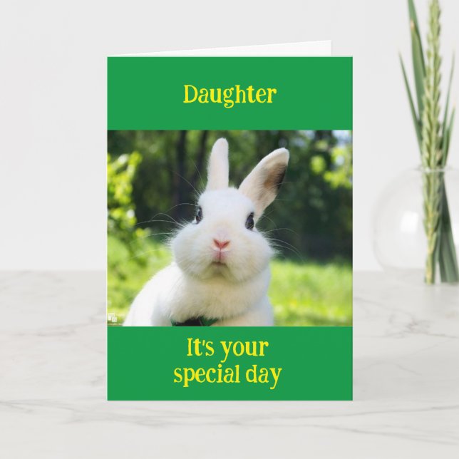 TIME TO CELEBRATE YOU ON BIRTHDAY *DAUGHTER* Card (Front)