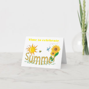 TIME TO CELEBRATE YOUR *SUMMER 18th BIRTHDAY* Card