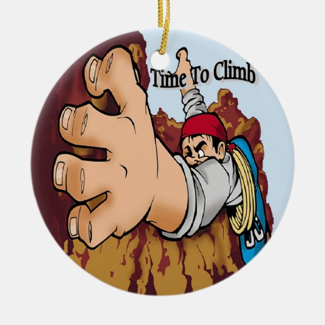 Time To Climb Ceramic Tree Decoration (Front)