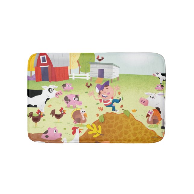 Time to Count - Farmyard Bath Mat (Front)
