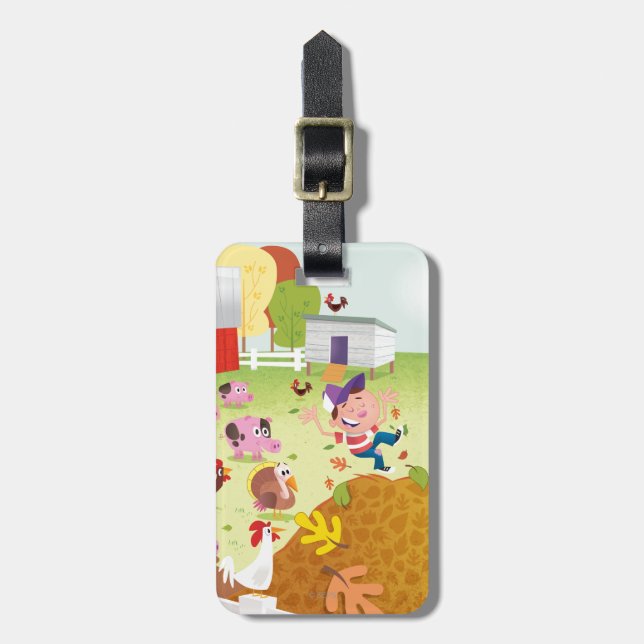 Time to Count - Farmyard Luggage Tag (Front Vertical)