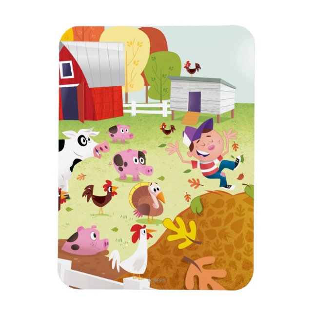 Time to Count - Farmyard Magnet (Vertical)