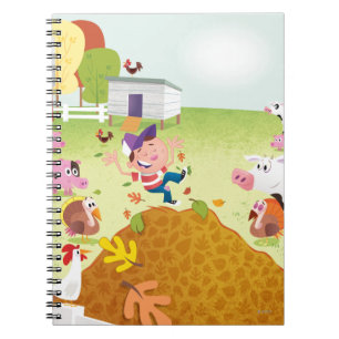Time to Count - Farmyard Spiral Notebook