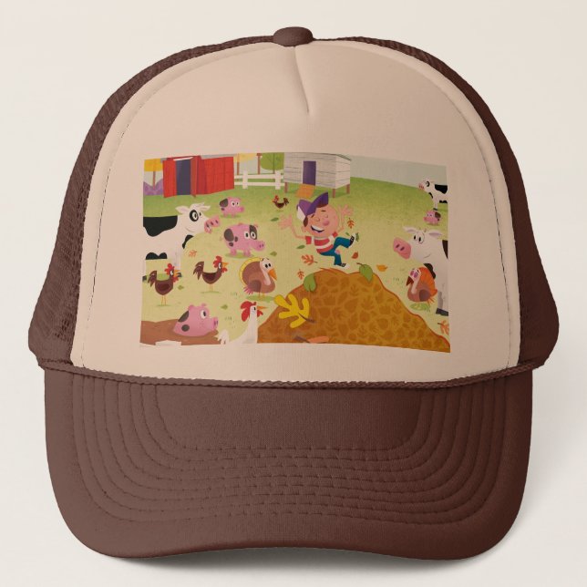 Time to Count - Farmyard Trucker Hat (Front)