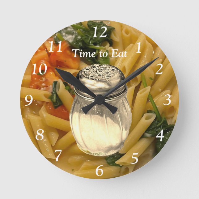 Time to Eat Pasta Clock (Front)