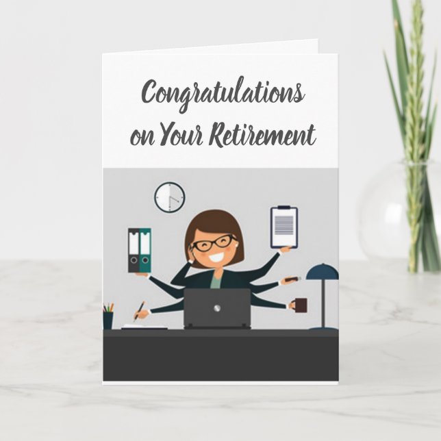 TIME TO "ENJOY" CONGRATULATIONS ON **RETIREMENT** CARD (Front)