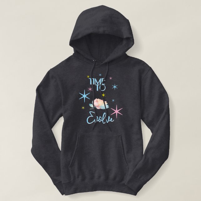 Time To Evolve Cosmic Lotus Hoodie (Design Front)