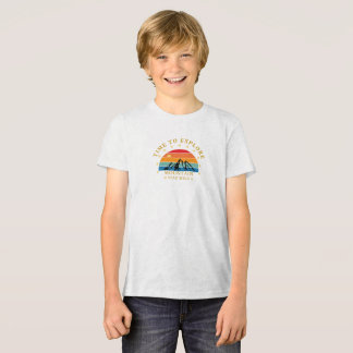 Time to Explore Mountain Shirt – Retro Hiking Tee