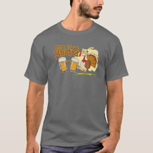 Time To Get Basted Funny Thanksgiving Beer Lover C T-Shirt