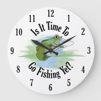 Time To Go Fishing Clock