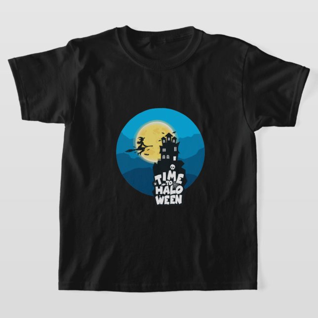 Time to Halloween Costume T-Shirt (Laydown)