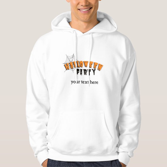  time to halloween party editable hoodie (Front)