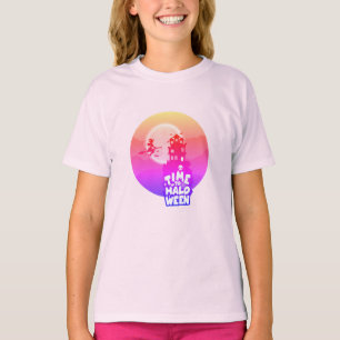 Time to Happy Halloween costume for girls T-Shirt