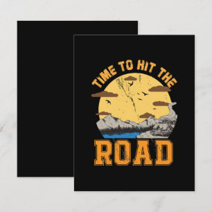 Time To Hit The Road Card