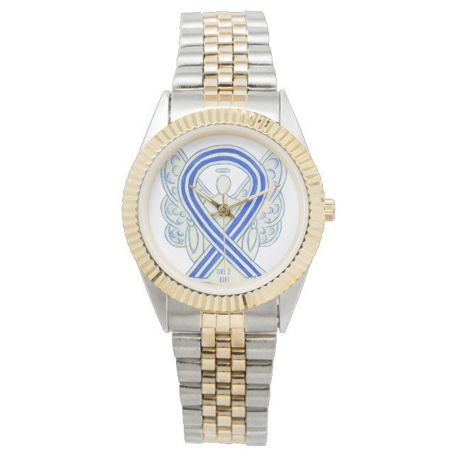 Time to Hope ALS Awareness Ribbon Angel Watches (Front)