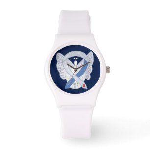 Time to Hope Diabetes IDDM Awareness Ribbon Watch