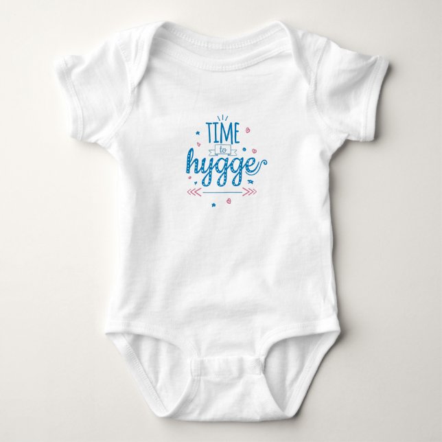 time to hygge baby bodysuit (Front)