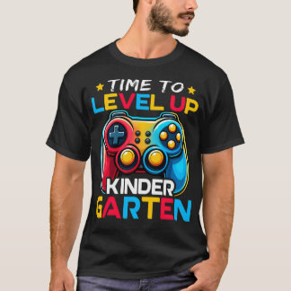Time To Level Up Kindergarten Video Gamer Kid T-Shirt