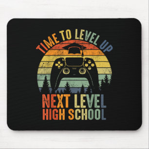 Time To Level Up Middle School High School Graduat Mouse Pad