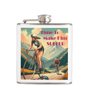 Time To Make Him Suffer Cycling Hip Flask