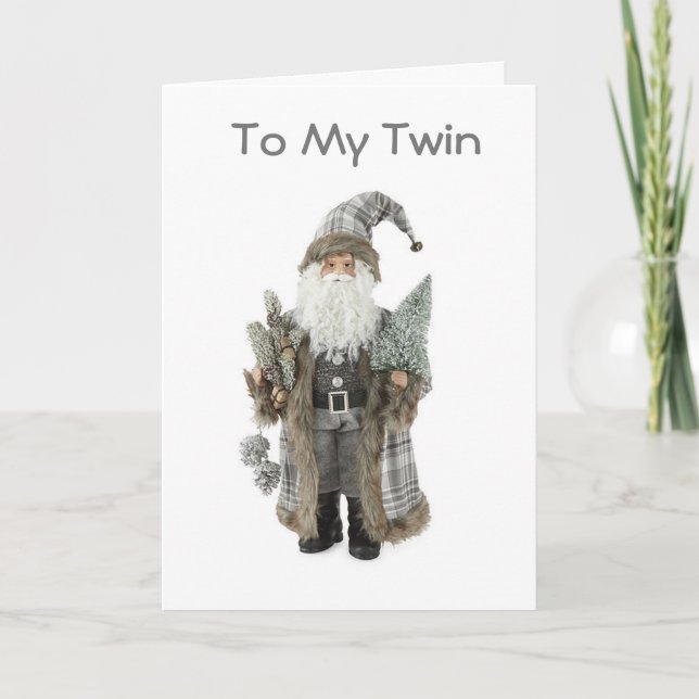 TIME TO MAKE NEW MEMORIES **TWIN** CHRISTMAS HOLIDAY CARD (Front)