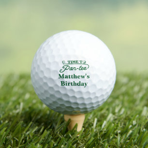 Time to Par-Tee Men's Birthday Favour Golf Balls