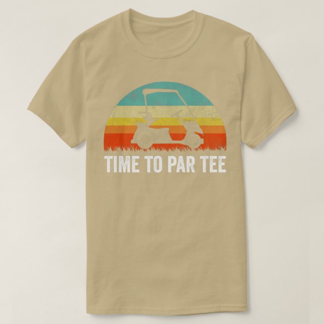 Time To Par Tee Retro Vintage (Design Front)