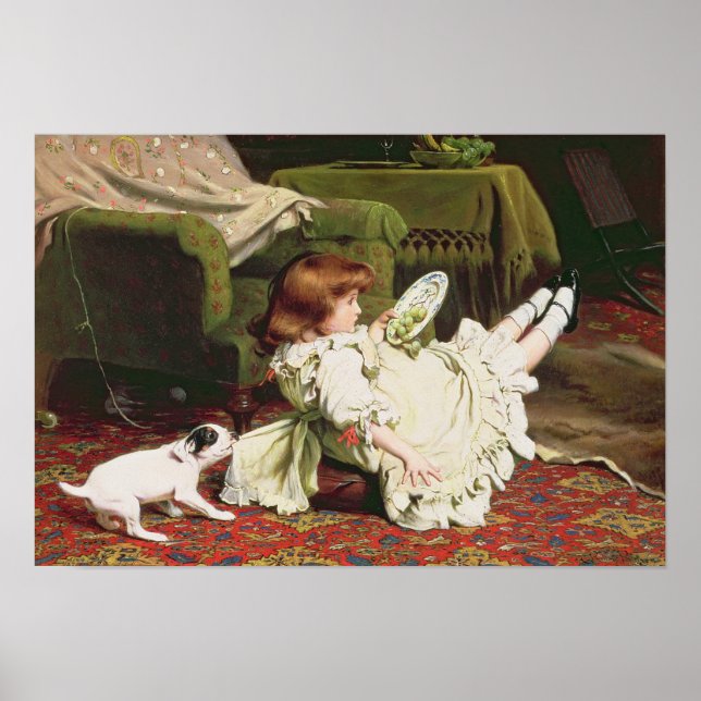 Time to Play, 1886 Poster (Front)