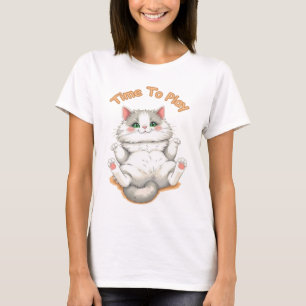 Time To Play - Best Cute Cat Design T-Shirt