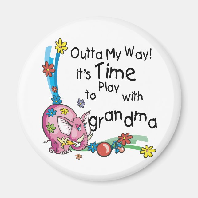 Time to Play with Grandma Magnet (Front)