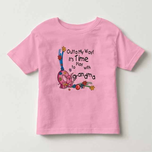 Time to Play with Grandma Toddler T-Shirt (Front)