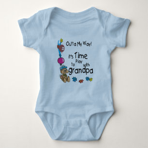 Time to Play with Grandpa Baby Bodysuit