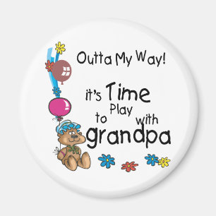 Time to Play with Grandpa Magnet