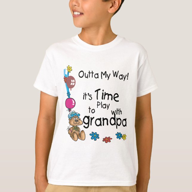 Time to Play with Grandpa T-Shirt (Front)