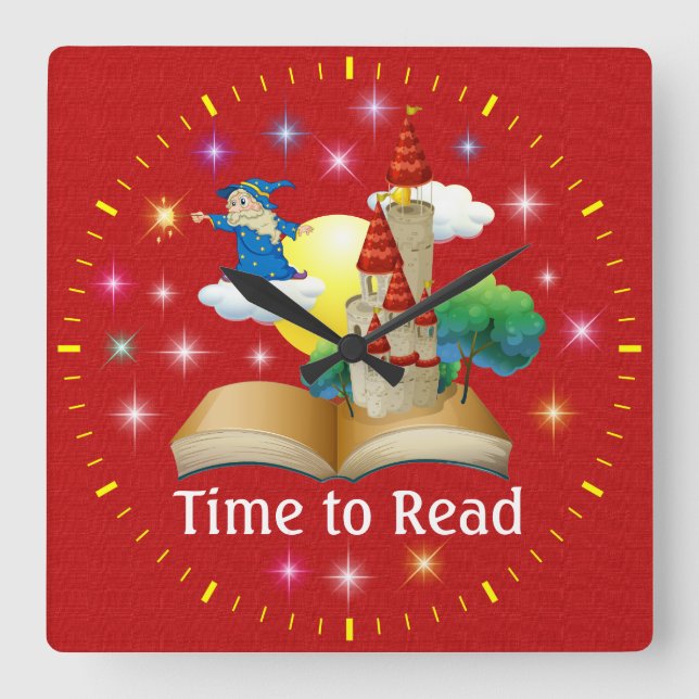 Time To Read - Literacy Wall Clock - SRF (Front)