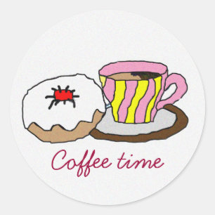 Time to relax classic round sticker