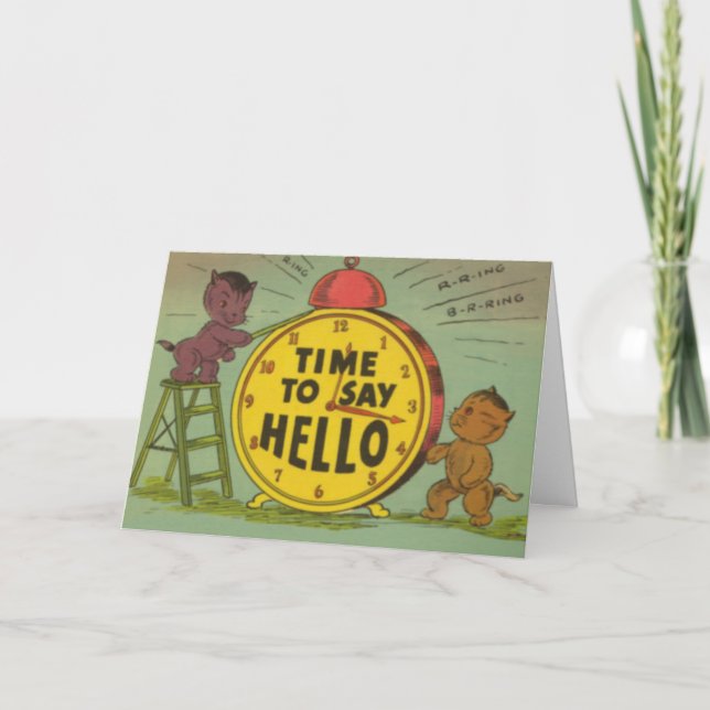 Time To Say Hello Card (Front)