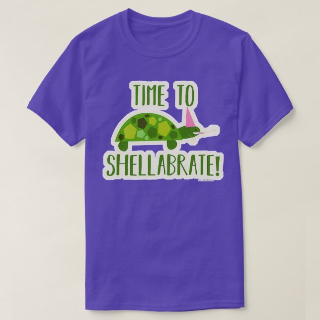 Time to Shellabrate Turtle T-Shirt (Design Front)