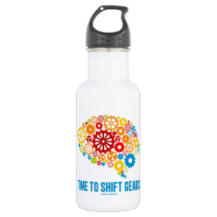 Time To Shift Gears (Gears Brain) 532 Ml Water Bottle