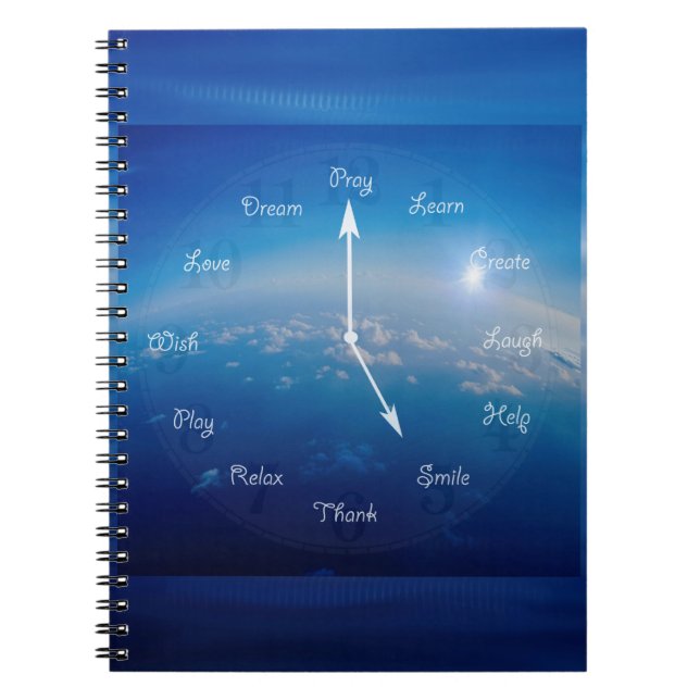 Time to Smile Spiral Notebook (Front)