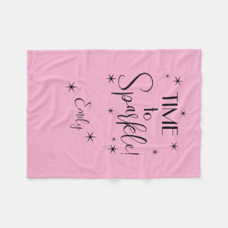Time to sparkle Emily Fleece Blanket